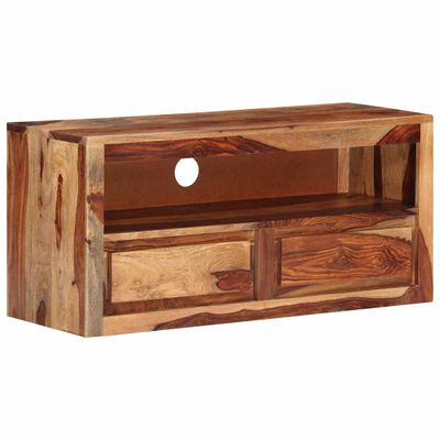 vidaXL TV skrinka 88x30x40 cm, drevený masív