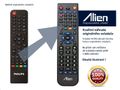 Diaľkový ovládač ALIEN Philips DTR3502FTA