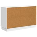 vidaXL Servírovacia skriňa Biela 89 x 34,5 x 57 cm Kompozitné drevo