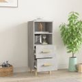 vidaXL Komoda betónovo sivá 34,5x34x90 cm spracované drevo