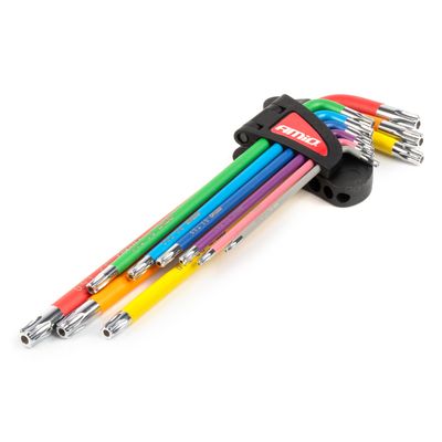 Imbusové TORX kľúče z ocele S2 9ks AMiO-04301