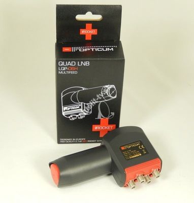 OPTICUM LNB RED ROCKET QUAD LQP-060H 0,1 dB OPTICUM LNB RED ROCKET QUAD LQP-060H 0,1dB