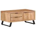 vidaXL Konferenčný stolík 90x50x40cm akáciový masív prírodné hrany