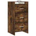 vidaXL Servírovacia skriňa Dymový dub 40 x 36 x 80 cm Kompozitné drevo