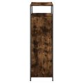 vidaXL Botník dymový dub 75x34x112 cm spracované drevo