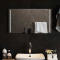 vidaXL Zrkadlo do kúpeľne s LED Priehľadná 70 x 40 cm tvrdené sklo