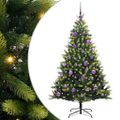 vidaXL Umelý vianočný stromček s kĺbmi 150 LED Zelená 150 cm PVC a PE