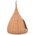 vidaXL Domček pre mačku s vankúšom 40x60 cm prírodná vŕba típí