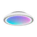 Modee LED okrúhle stropné svietidlo 24W RGB+3CCT 450mm, ventilátor, ovládač (ML-CLRGB-3CCT24W-F1W)