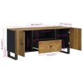 vidaXL TV skrinka 105x33,5x46 cm masívny mangovník a spracované drevo