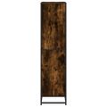 vidaXL Knižnica dymový dub 60x35x139 cm kompozitné drevo