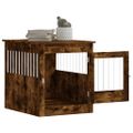 vidaXL Nábytková prepravka pre psa dymový dub 64,5x80x71cm komp. drevo