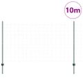 vidaXL Zvarené pletivo s podperami 10 x 1,4 m PVC potiahnutá oceľ