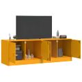 vidaXL TV skrinky 2 ks horčicovo-žlté 67x39x44 cm oceľ