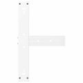 vidaXL Nohy barového stola v tvare T, 2 ks, biele, 60x35x(100-101) cm, oceľové
