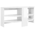 vidaXL RohováTVskriňa 102 x 40,5 x 45 cm Vysoko lesklá biela