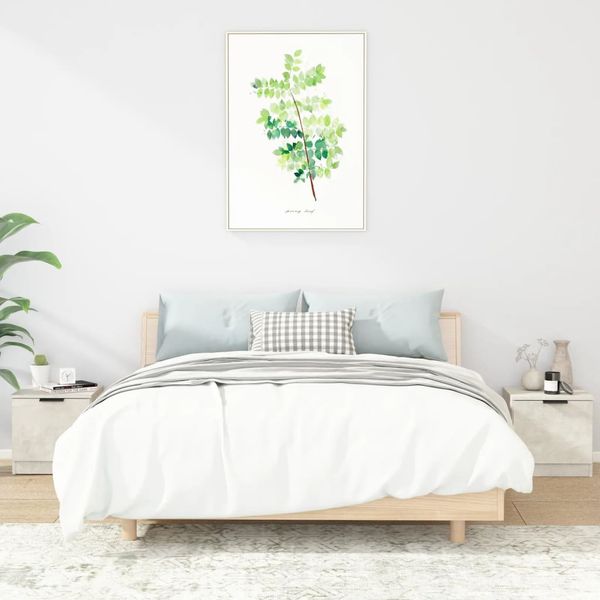 vidaXL Nočné stolíky 2 ks betónové sivé 40x39x40 cm