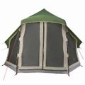 vidaXL Tipi stan so strechou Zelená 404 x 370 x 270 cm taft