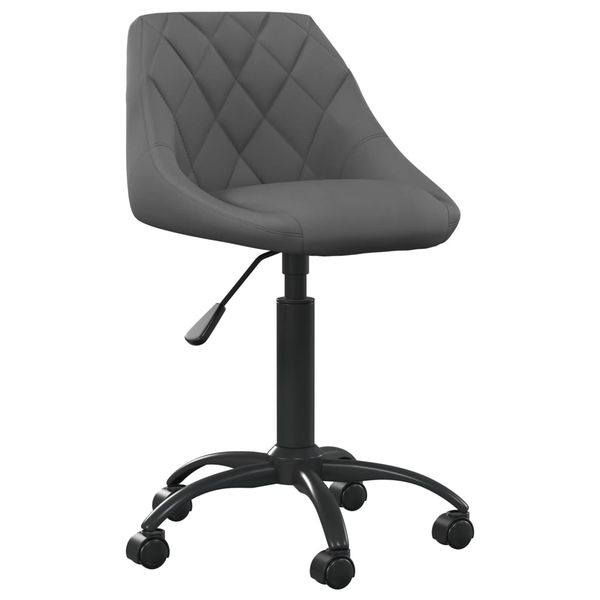 vidaXL Kancelárska stolička tmavosivá zamatová