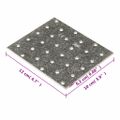 vidaXL Dierované plechy 20 ks 2 mm 120x100 mm pozinkovaná oceľ