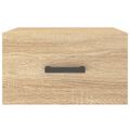 vidaXL Nástenné nočné stolíky 2 ks dub sonoma 35x35x20 cm
