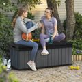 Keter Záhradný úložný box Darwin 380 l sivý