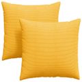 vidaXL Vankúše na pohovku 2 pcs Svetložltá 80 x 80 cm