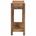 vidaXL Konzolový stôl Hnedá 107 x 33 x 76 cm Masívne obnovené drevo