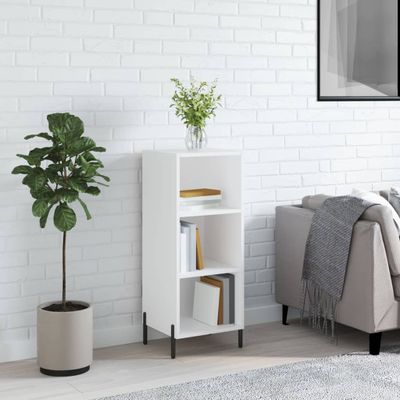 vidaXL Komoda biela 34,5x32,5x90 cm kompozitné drevo