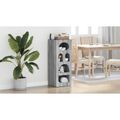 vidaXL Servírovacia skriňa ELST Sivý Sonoma 40 x 35 x 100,5 cm