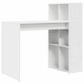 vidaXL Stôl Biela Kompozitné drevo 108 x 55 x 103.5 cm