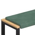 vidaXL Vankúš na lavičku Zamat Morská zelená Hĺbka 35 cm