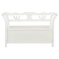 vidaXL Lavica biela 107x45x75,5 cm masívna jedľa