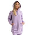 Dámska Longline mikina Limitless Lavender - GymBeam, veľkosť XL, veľkosť oblečenia XL