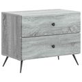 vidaXL Nočný stolík Sivá sonoma 62 x 34,5 x 47,5 cm Kompozitné drevo