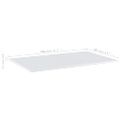 vidaXL Prídavné police 4ks, lesklé biele 80x50x1,5cm, kompozitné drevo