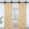 vidaXL Dvere NARVIK 70 x 210 cm Masívne borovicové drevo (neupravené)