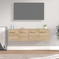 vidaXL Nástenné skrinky 2 ks dub sonoma 60x36,5x35 cm spracované drevo