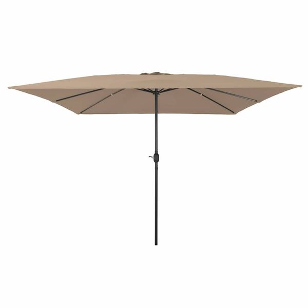 vidaXL Záhradný slnečník Sivohnedá 295 x 295 x 245 cm Polyester a oceľ