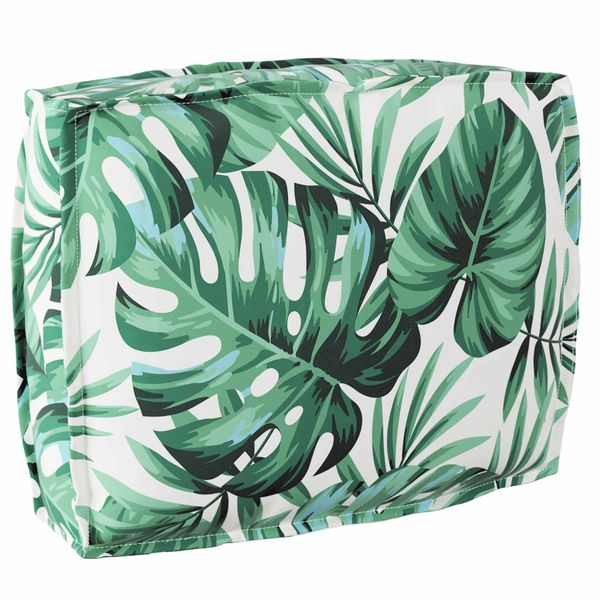 vidaXL Podložka List Vzor listov 50 x 40 x 12 cm Oxfordská látka