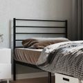 vidaXL Kovové náhradné čelo postele čierne 90 cm