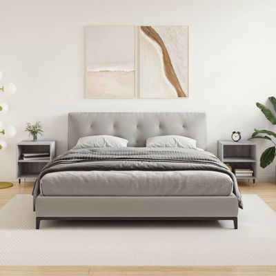 vidaXL Nočné skrinky 2 ks sivá sonoma 40x30x50 cm kompozitné drevo