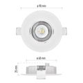 Emos ZD3122 LED bodové svietidlo 5W biele Exclusive neutrálna biela