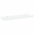 vidaXL Poličky na zarámované obrázky 2 ks biele 40x9x3 cm MDF