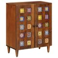 vidaXL Servírovacia skriňa 60 x 33 x 75 cm Masívne mango drevo Orech