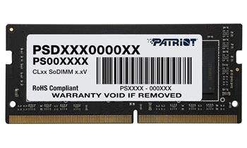 PATRIOT Signature 8GB DDR4 3200MHz / SO-DIMM / CL22 Operačná pamäť, DDR4, SO-DIMM, 8GB, 3200MT/s, CL22, 1,2V