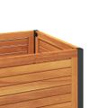 vidaXL Záhradný kvetináč s policou 110x45x80 cm masívna akácia a oceľ