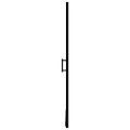 vidaXL Sprchové dvere nepriehľadné tvrdené sklo 91x195 cm čierne