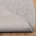 vidaXL Koberec do interiéru LUGO Krémová a šedá Ø 160 CM Polyester