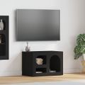 vidaXL TV skrinka ELST 60 x 35 x 40 cm Čierna Kompozitné drevo